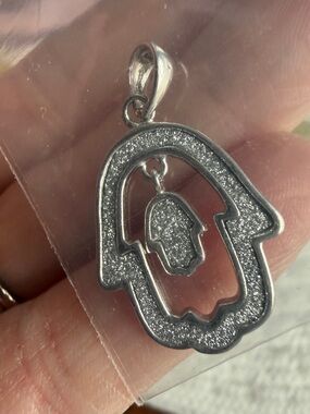 Sterling Silver Hamsa Pendant
